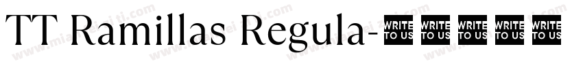TT Ramillas Regula字体转换